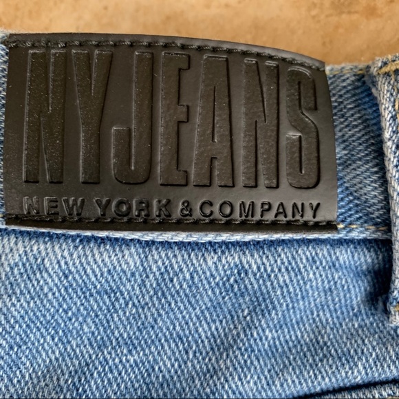 Vintage NY&Co Light Blue Silver Shimmer Jeans Sz 4 - Picture 2 of 5